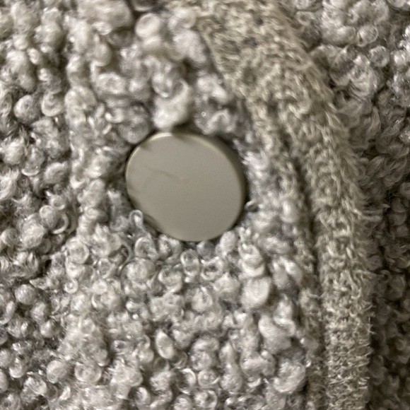 Joie Sherpa fleece jacket sage green size medium - Picture 5 of 6